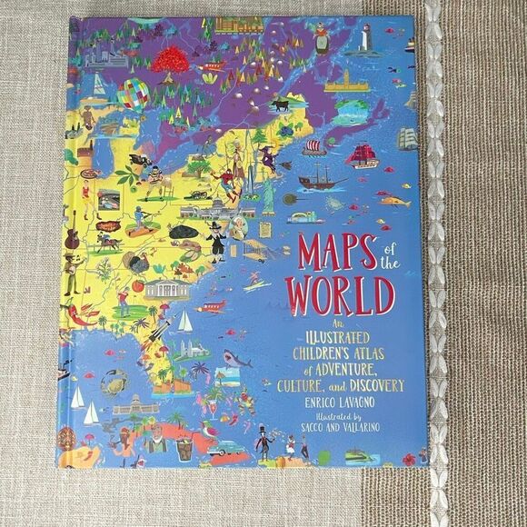 No Brand Other - Maps of the World an Illustrated children’s atlas of adventure, couture and disc